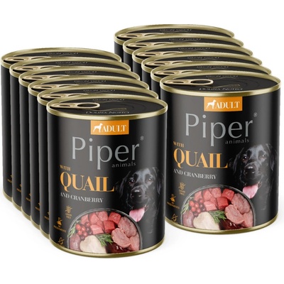 Dolina Noteci Piper Adult s prepelicou a brusnicami 12 x 800 g