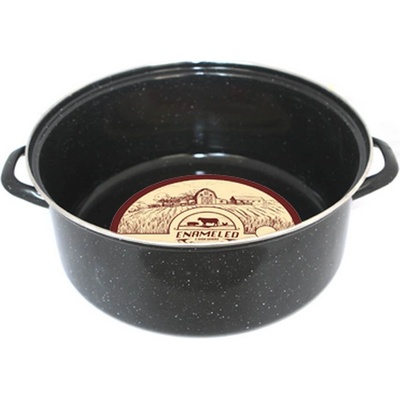 32 см емайлирана тава с кант от неръждаема стомана