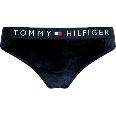 Tommy Hilfiger VEL BIKINI VELOUR Dámske nohavičky čierna