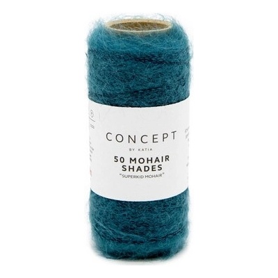 50 MOHAIR SHADES Katia Farby 50 MOHAIR: 29 svetlý petrol
