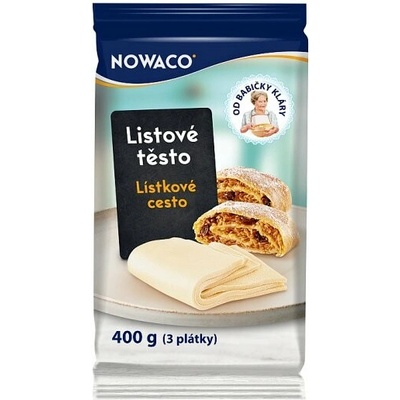 Nowaco Lístkové cesto 3 plátky 400 g