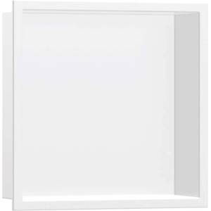 Hansgrohe XtraStoris Original - Ниша за вграждане в стена с рамка, 30x30x7 см, матово бяло 56093700 (56093700)