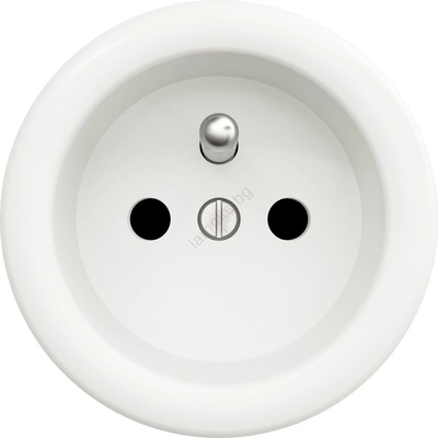 Kliklap - Ретро домашен контакт без рамка 230V снежнобял (KA0150)