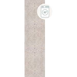 Flair Rugs Кремава пътека подходяща за пране 60x230 cm Teo Traditional - Flair Rugs (503119379277)
