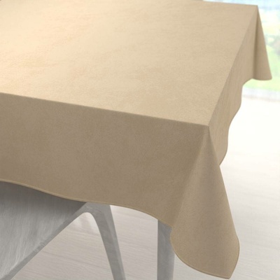 Biante Velký sametový čtvercový ubrus Velvet Premium SVP-045 Kávově béžový 180x180 cm