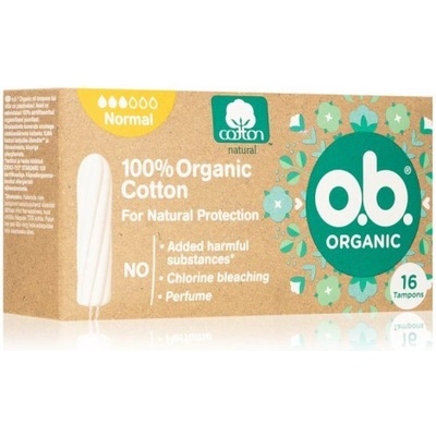 o.b Organic Normal tampóny z organickej bavlny 16 ks