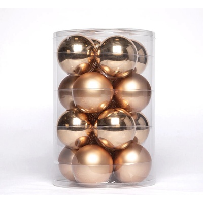 decoDoma Sada vánočních ozdob ZLATÁ 16 ks pr. 8 cm – Hledejceny.cz