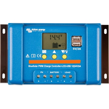 Victron Energy PWM BlueSolar - LCD & USB 5 A
