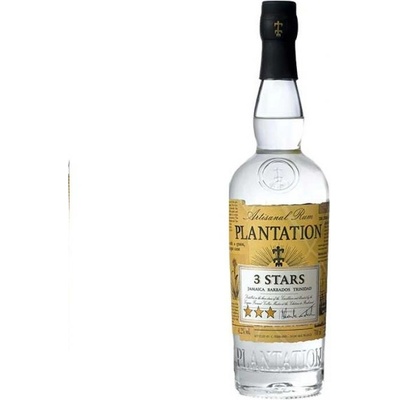 Plantation White 3 stars 41,2% 1 l (čistá fľaša)