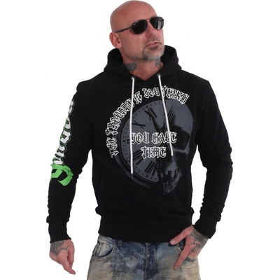 Yakuza mikina pánska s kapucňou TIME TROUBLE HOB 20011 black