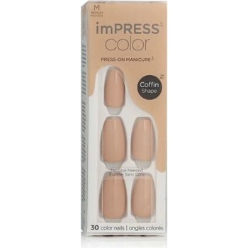 Kiss imPRESS Color Coffin Shape 506 latte 30 ks