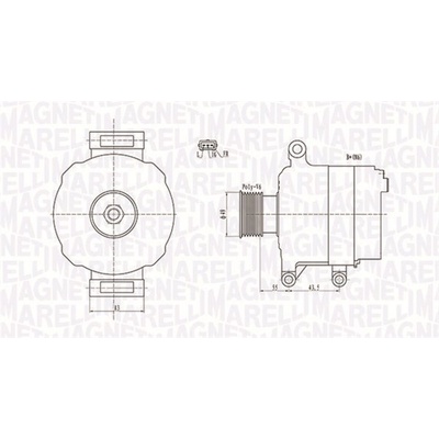 Generátor MAGNETI MARELLI 063731869010