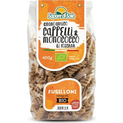 Sapore di Sole Bio Fusilloni Cappelli & Monococco těstoviny z tvrdé pšenice 400 g