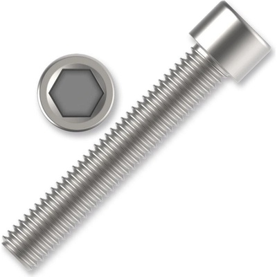 Šroub imbus DIN 912 M6x30, 8.8, bílý zinek