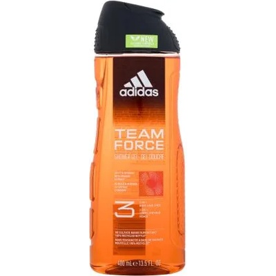 Adidas Team Force Shower Gel 3-In-1 New Cleaner Formula Душ гел 400 ml за мъже