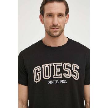 Guess Памучна тениска Guess в черно с апликация M4GI62 I3Z14 (M4GI62.I3Z14)