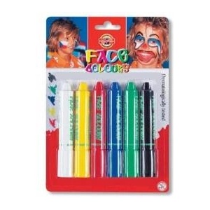 KOH-I-NOOR Face Painting Crayons 6 Colors