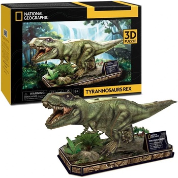 CubicFun CubicFun Пъзел 3D National Geographic Tyrannosaurus Rex 52ч