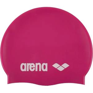 Arena Шапка за плуване Arena Classic Silicone Swim cap - Fuchsia / White - размер One Size (581-0005-0711)