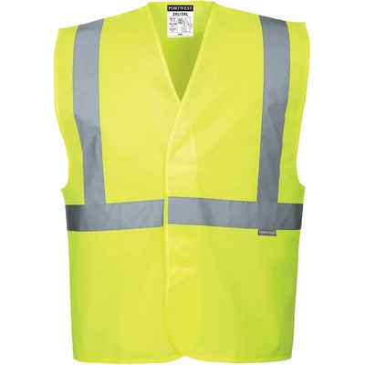 Portwest hi-vis c472 / Светлоотразителна жилетка с една лента - hv жълта 4xl/5xl (c472yer4x/5x)