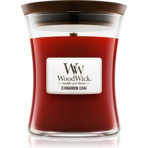 WoodWick Cinnamon Chai ароматна свещ с дървен фитил 275 гр