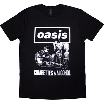 Oasis Cigarettes & Alcohol Illustration Mono Black L Риза (OASTS38MB03)