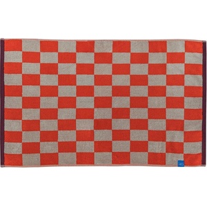 Mette Ditmer Denmark Оранжев/бежов килим за баня за душ от органичен памук 50x80 cm Retro - Mette Ditmer Denmark (RETBMB38)