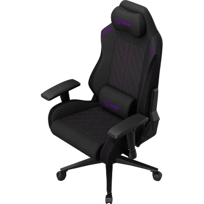 LORGAR CHA41, Ergonomic Gaming Chair Advanced, premium anti-stain fabric, Black/purple (LRG-CHA41-BK-PR)
