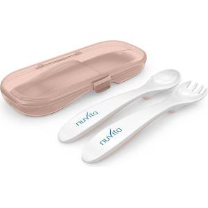 Nuvita Комплект вилица и лъжица в кутия Nuvita 8477, English Rose (NU-PPPL0209) - topmall