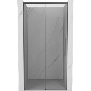 Mexen Rox плъзгащи се душ врати 115 cm, прозрачни, gun metal - 8C2-115-000-95-00 (8C2-115-000-95-00)