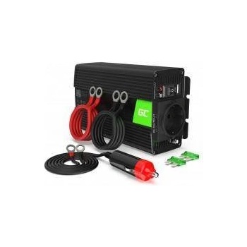 Green Cell inv03de Инвертор 12v 230v, 500 w (1000 w пик), модифицирана синусоида