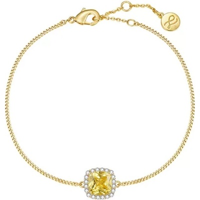 JAY stříbrný náramek se žlutým krystalem Nyssa JAY-9185 Žlutá