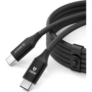 ORICO CDX 100W 5A Power Delivery USB-C - USB-C кабел 1m - черен (6942227138552)