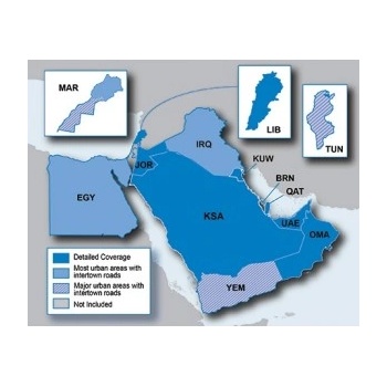 Garmin GPS Map City Navigator Близкия Изток / Северна Африка NT, Middle East / North Africa NT (010-11550-00)