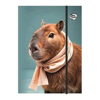 OPTISCHOOL Палпана с гумени ленти, картон, A4, OPTISCHOOL „Capybara 27IGM00-004 (27IGM00-004)