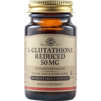 Solgar L-Glutathione, 50 mg, 30 растителни капсули, Solgar
