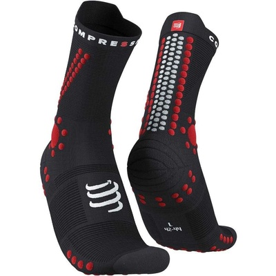 Compressport Pro Racing V4.0 Ultralight Run High ponožky čierna červená