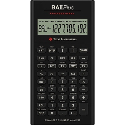 Texas Instruments Ръководство за потребителя на финансовия калкулатор Texas Instruments BAII Plus Pro - Великобритания (TI-BAII Plus Pro)