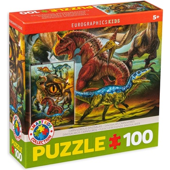 EUROGRAPHICS Пъзел Eurographics от 100 части - Месоядни динозаври (EG61000359)