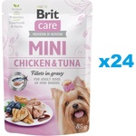 Brit Care Mini Chicken & Tuna fillets in gravy 24x85 g