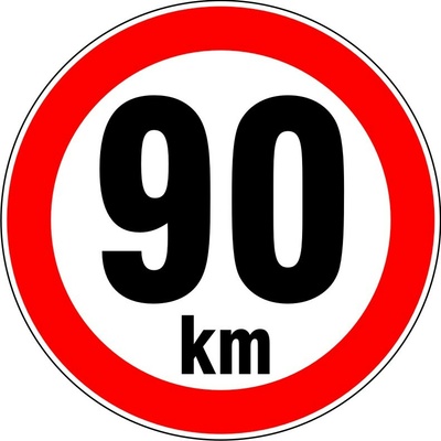 RAFO Reflexní samolepka Nejvyšší rychlost 10 - 300 km, průměr 15 cm Varianta: 90