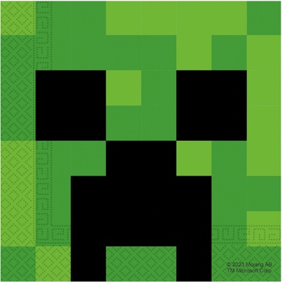 Procos Papierové servítky Minecraft 33x33 cm 20ks