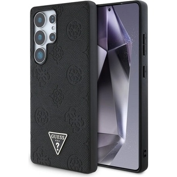CG Mobile Samsung S25 Ultra GUESS GRAINED HOT STAMP PEONY PATTERN силиконов протектор за телефон, устойчив на удар, MagSafe, ЧЕРЕН GUHMS25LPGBTMK (GUHMS25LPGBTMK)
