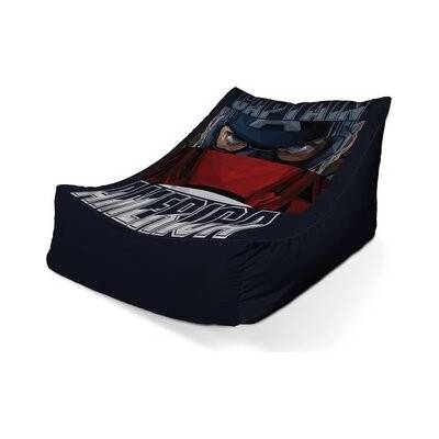 Sablio sedací vak lounge Kapitán Amerika pohled přes štít 120 x 100 x 80 cm