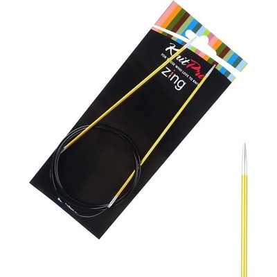 Pevné kruhové kovové jehlice Zing KnitPro 120 cm 2,25 mm