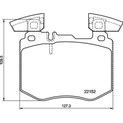 Sada brzdových destiček BREMBO P50159