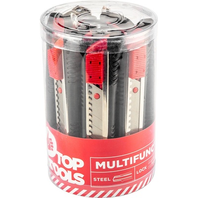 Top Tools Nôž so zalomeným ostrím 18 mm sada 12 ks v balení 17B528-12