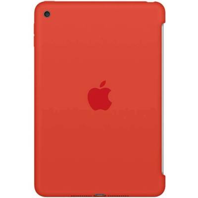 Apple Silicone Case - оригинален силиконов кейс за iPad mini 4 (оранжев)