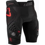 Leatt Мъжки шорти за колоездене Leatt Impact 3DF 5.0 с протектори черни/червени 5019000321