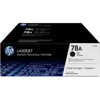 HP Oригинален тонер hp 78a Черен (2 броя) (886111730506)